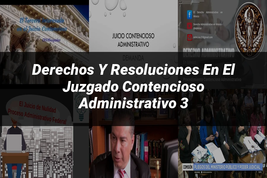 "Derechos y Resoluciones en el Juzgado Contencioso Administrativo 3"