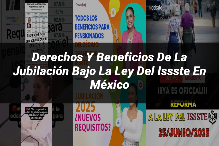 "Derechos y beneficios de la jubilación bajo la ley del ISSSTE en México"