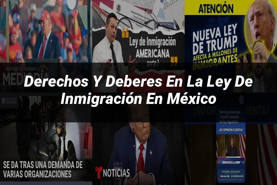 "Derechos y deberes en la ley de inmigración en México"