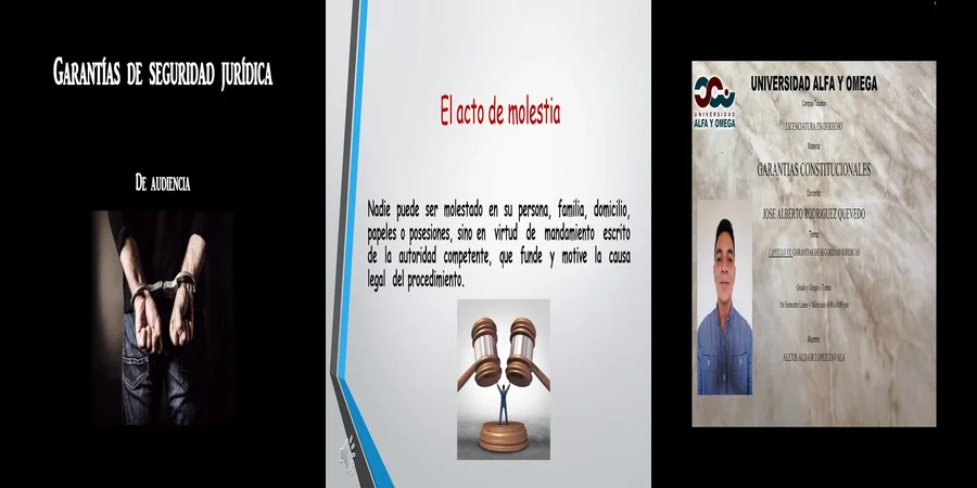 "Derechos y garantías de seguridad jurídica en México: ¿Qué implican?"