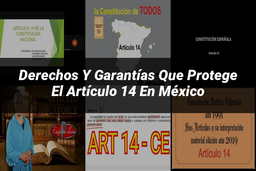 "Derechos y garantías que protege el artículo 14 en México"