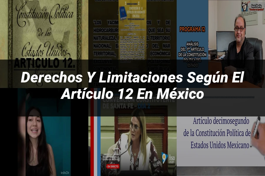 "Derechos y limitaciones según el artículo 12 en México"