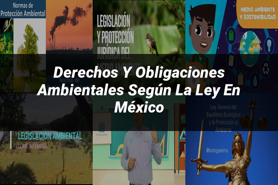 "Derechos y obligaciones ambientales según la ley en México"