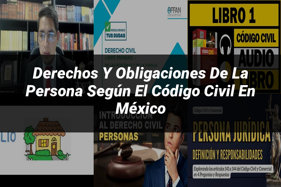 "Derechos y obligaciones de la persona según el Código Civil en México"