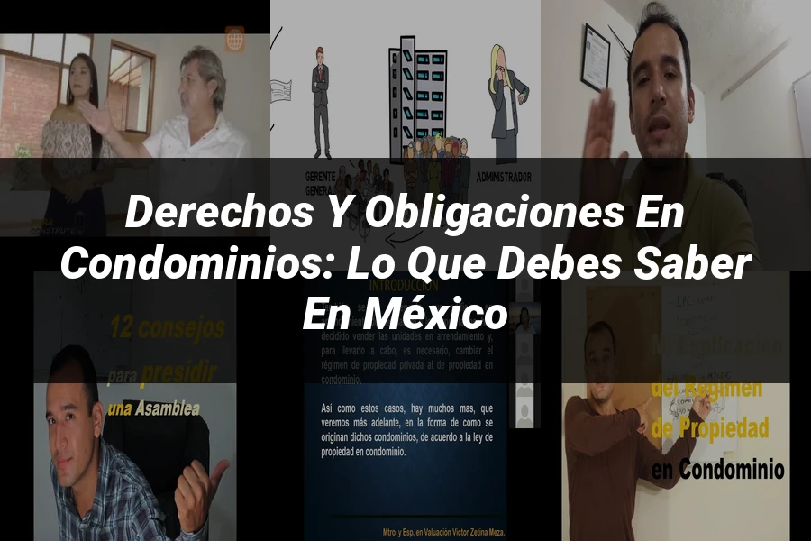 "Derechos y obligaciones en condominios: lo que debes saber en México"