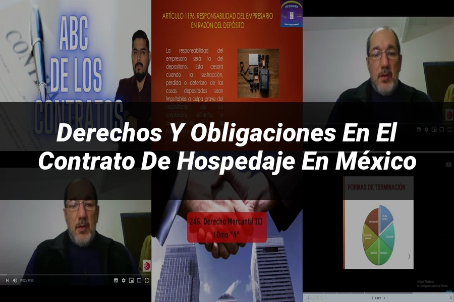 "Derechos y obligaciones en el contrato de hospedaje en México"