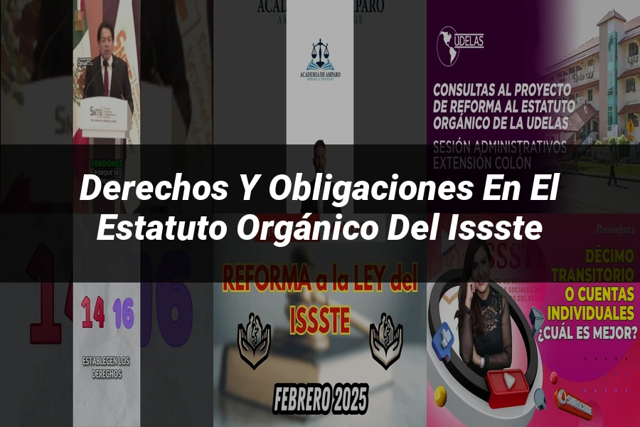 "Derechos y obligaciones en el estatuto orgánico del ISSSTE"