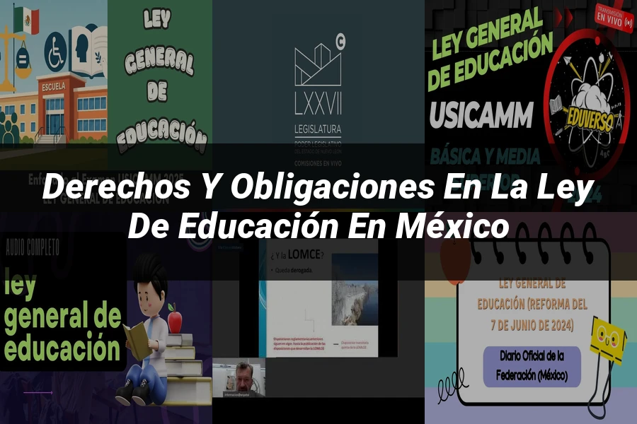 "Derechos y obligaciones en la ley de educación en México"