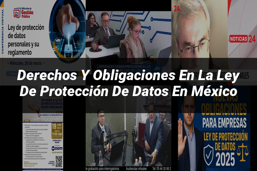 "Derechos y obligaciones en la ley de protección de datos en México"