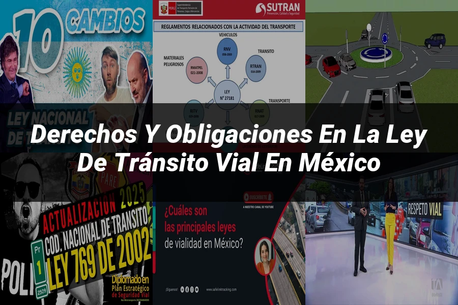 "Derechos y obligaciones en la ley de tránsito vial en México"