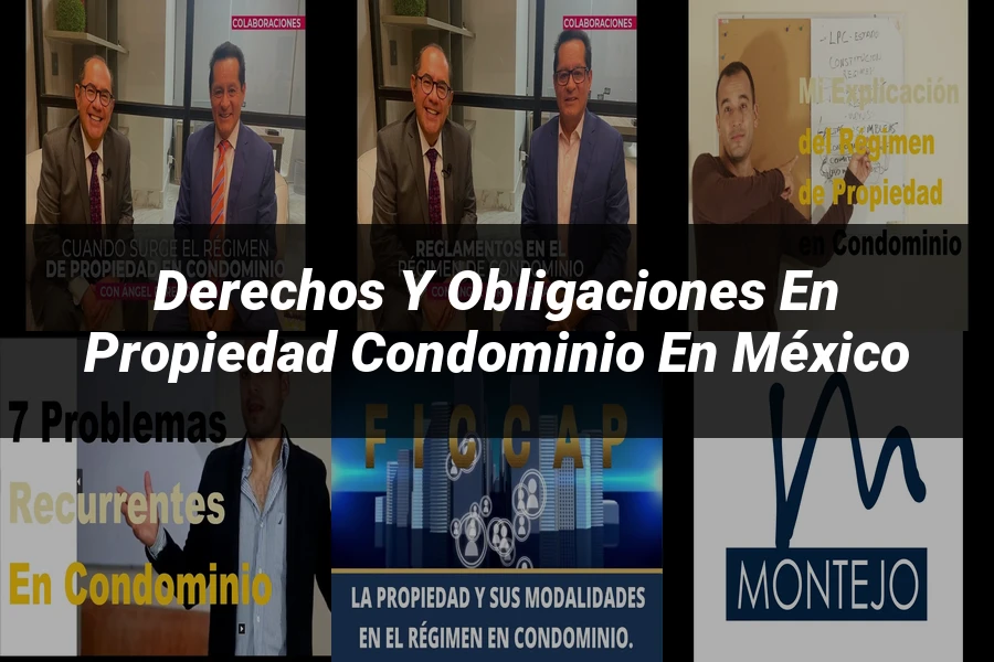 "Derechos y obligaciones en propiedad condominio en México"