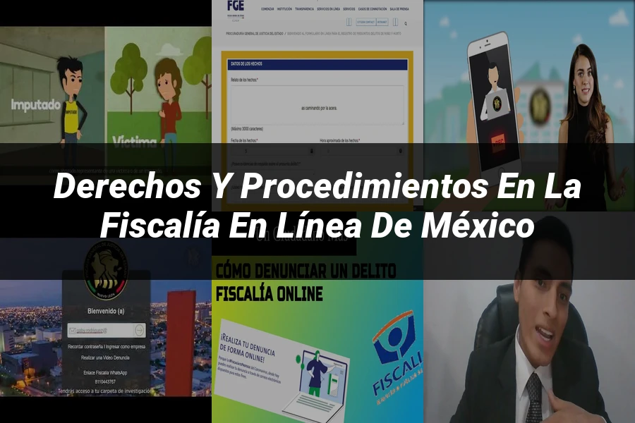 "Derechos y procedimientos en la fiscalía en línea de México"