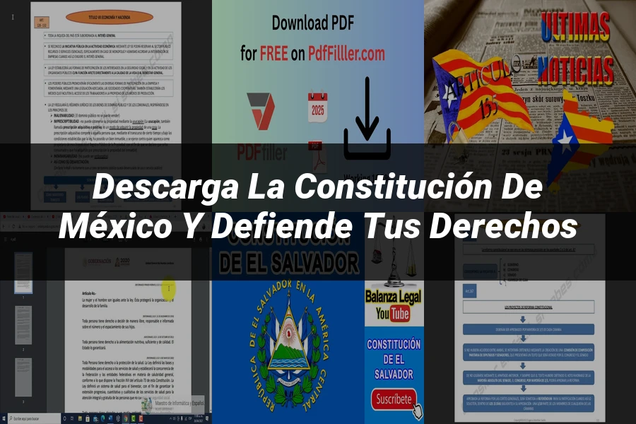 "Descarga la Constitución de México y Defiende tus Derechos"