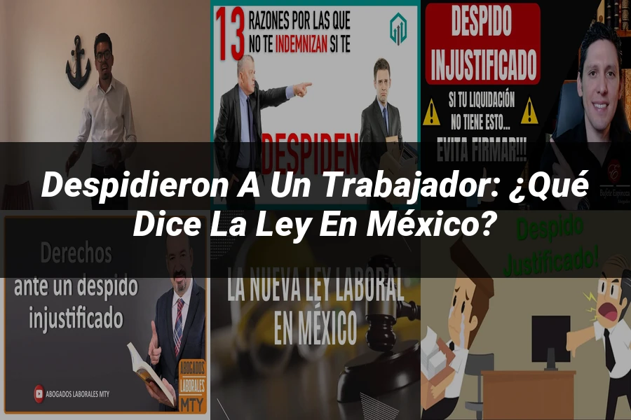"Despidieron a un Trabajador: ¿Qué Dice la Ley en México?"