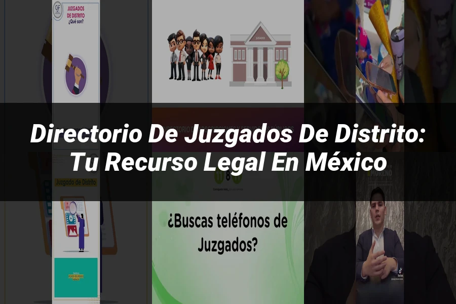 "Directorio de juzgados de distrito: tu recurso legal en México"