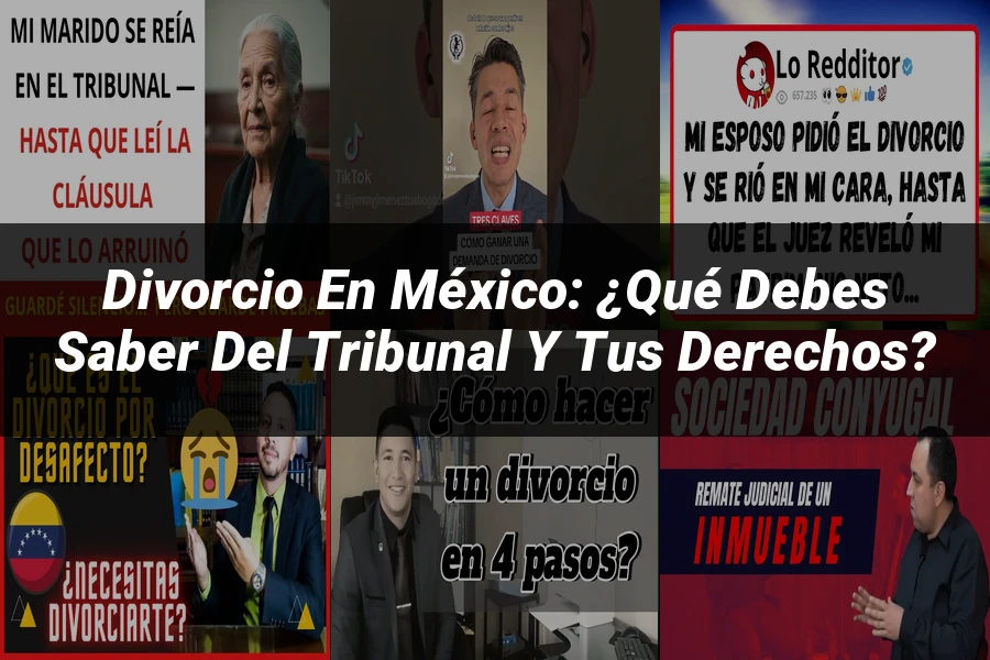 "Divorcio en México: ¿Qué Debes Saber del Tribunal y tus Derechos?"
