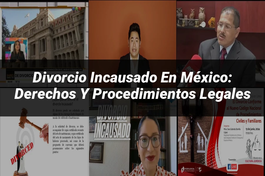 "Divorcio incausado en México: derechos y procedimientos legales"