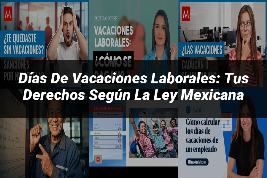 "Días de vacaciones laborales: tus derechos según la ley mexicana"