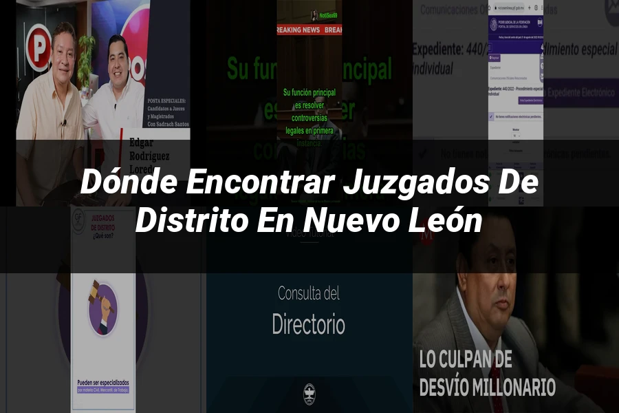 "Dónde Encontrar Juzgados de Distrito en Nuevo León"