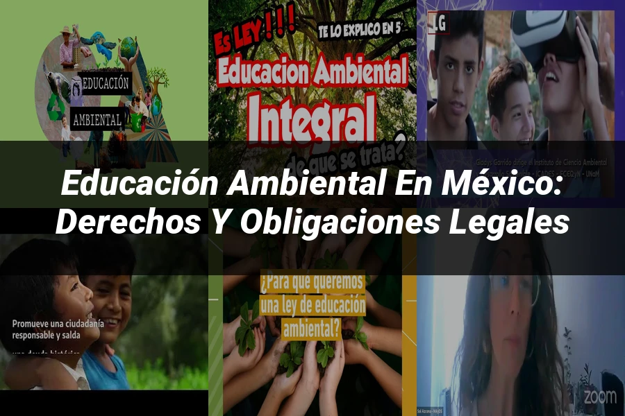"Educación Ambiental en México: Derechos y Obligaciones Legales"