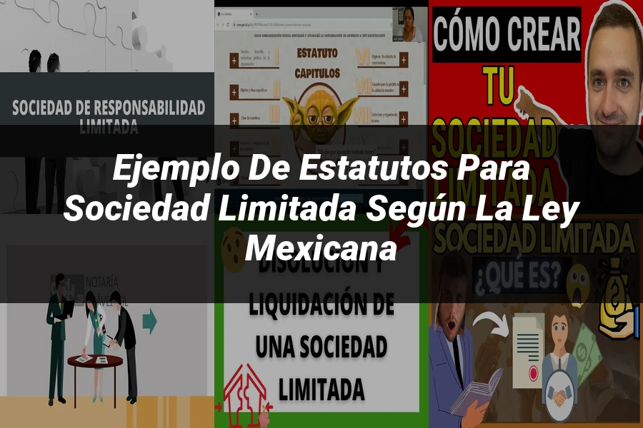 "Ejemplo de Estatutos para Sociedad Limitada según la Ley Mexicana"