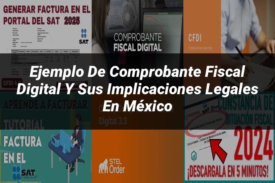 "Ejemplo de comprobante fiscal digital y sus implicaciones legales en México"