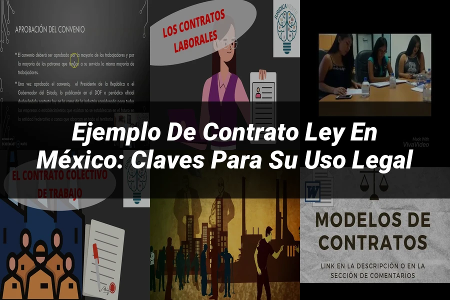 "Ejemplo de contrato ley en México: claves para su uso legal"