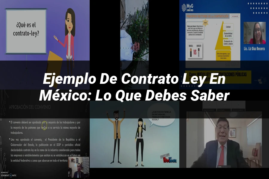 "Ejemplo de contrato ley en México: lo que debes saber"
