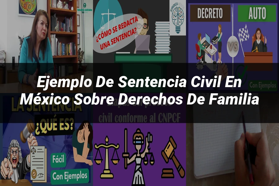 "Ejemplo de sentencia civil en México sobre derechos de familia"