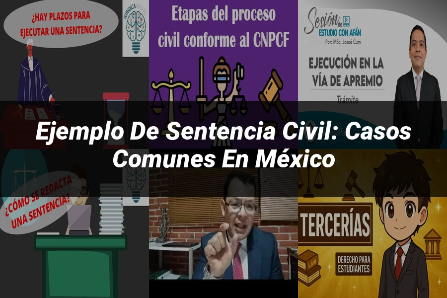 "Ejemplo de sentencia civil: casos comunes en México"
