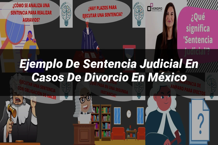 "Ejemplo de sentencia judicial en casos de divorcio en México"