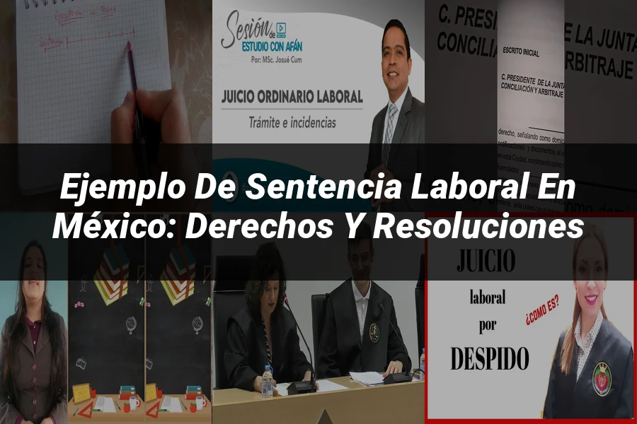 "Ejemplo de sentencia laboral en México: derechos y resoluciones"