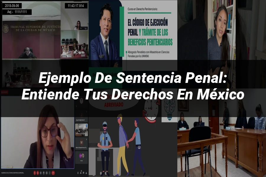"Ejemplo de sentencia penal: Entiende tus derechos en México"