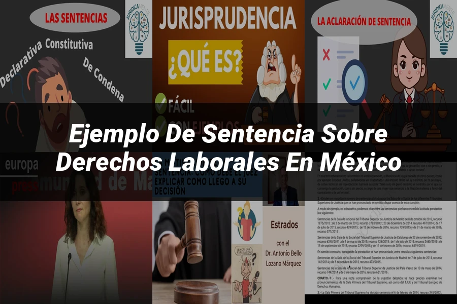 "Ejemplo de sentencia sobre derechos laborales en México"