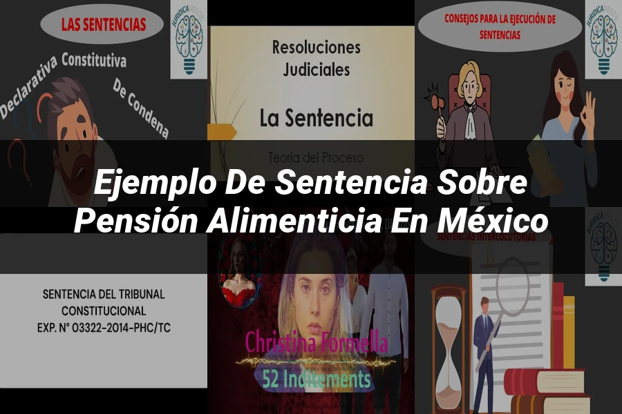 "Ejemplo de sentencia sobre pensión alimenticia en México"