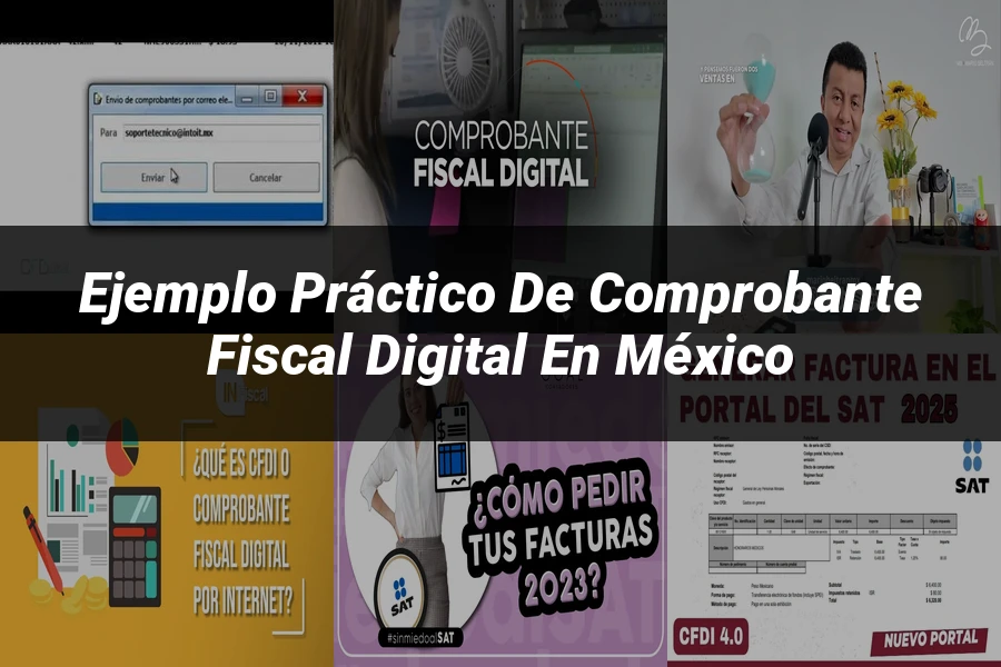 "Ejemplo práctico de comprobante fiscal digital en México"