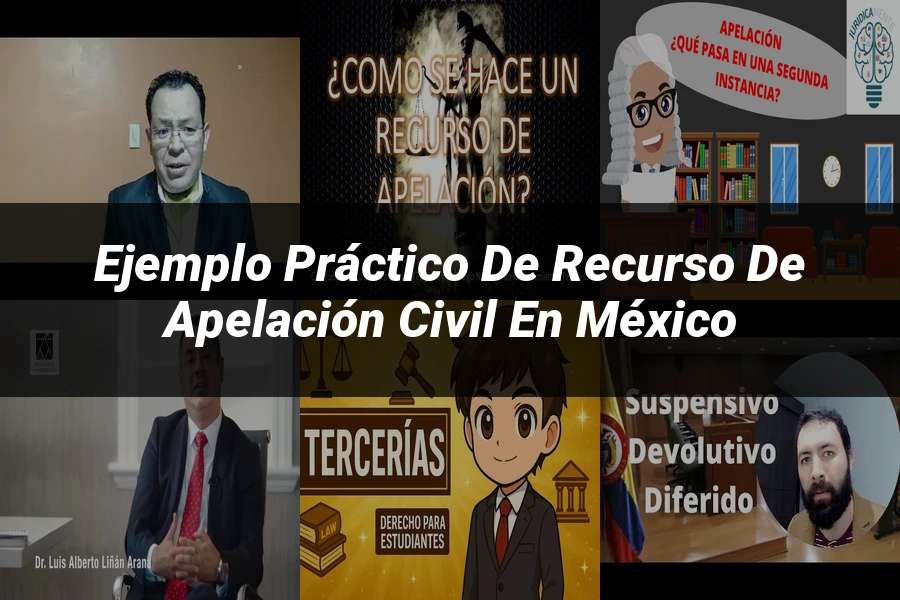 "Ejemplo práctico de recurso de apelación civil en México"