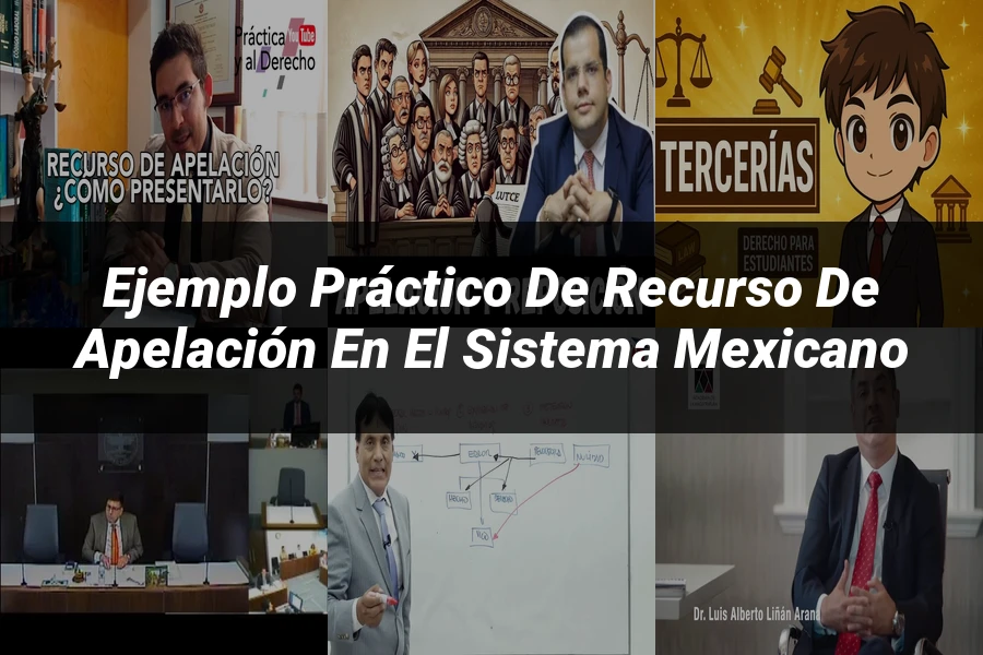"Ejemplo práctico de recurso de apelación en el sistema mexicano"