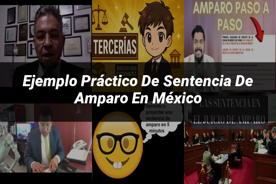 "Ejemplo práctico de sentencia de amparo en México"