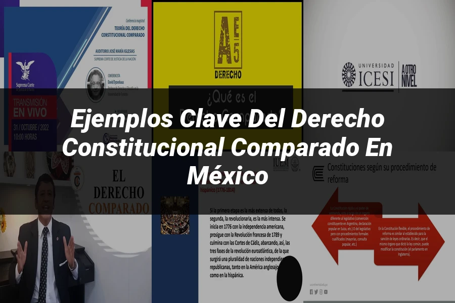 "Ejemplos Clave del Derecho Constitucional Comparado en México"