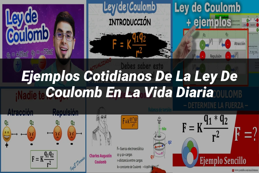"Ejemplos cotidianos de la ley de Coulomb en la vida diaria"