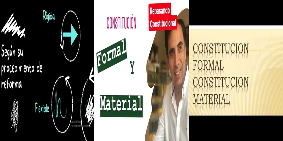 "Ejemplos de Constitución Formal y Material en el Contexto Mexicano"