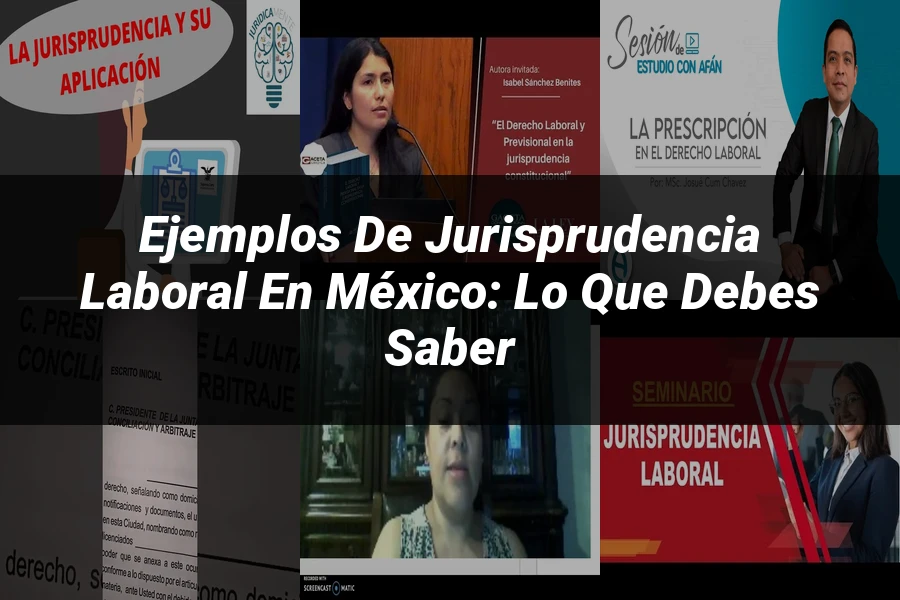 "Ejemplos de Jurisprudencia Laboral en México: Lo que Debes Saber"