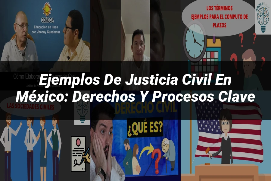 "Ejemplos de Justicia Civil en México: Derechos y Procesos Clave"