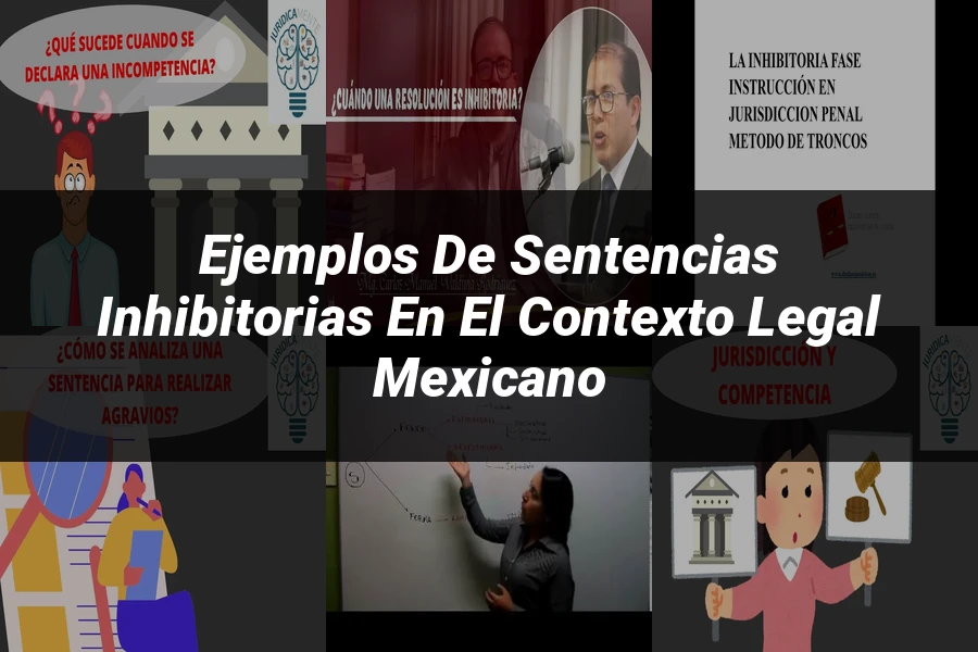 "Ejemplos de Sentencias Inhibitorias en el Contexto Legal Mexicano"