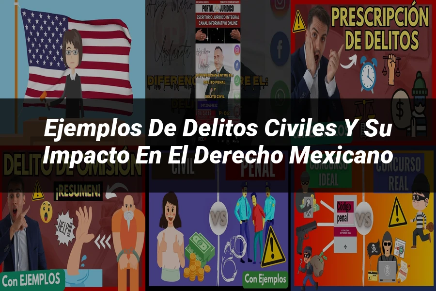 "Ejemplos de delitos civiles y su impacto en el derecho mexicano"
