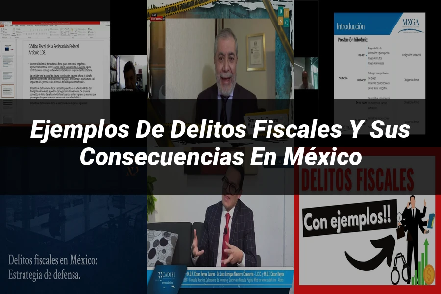"Ejemplos de delitos fiscales y sus consecuencias en México"