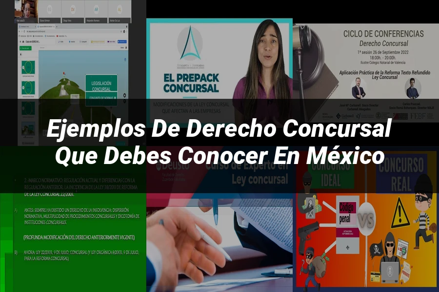 "Ejemplos de derecho concursal que debes conocer en México"