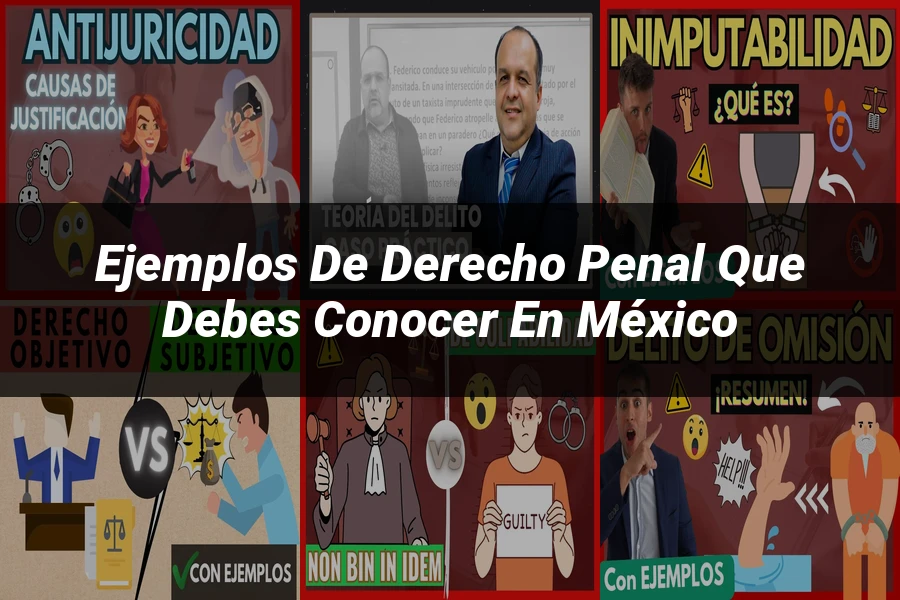 "Ejemplos de derecho penal que debes conocer en México"