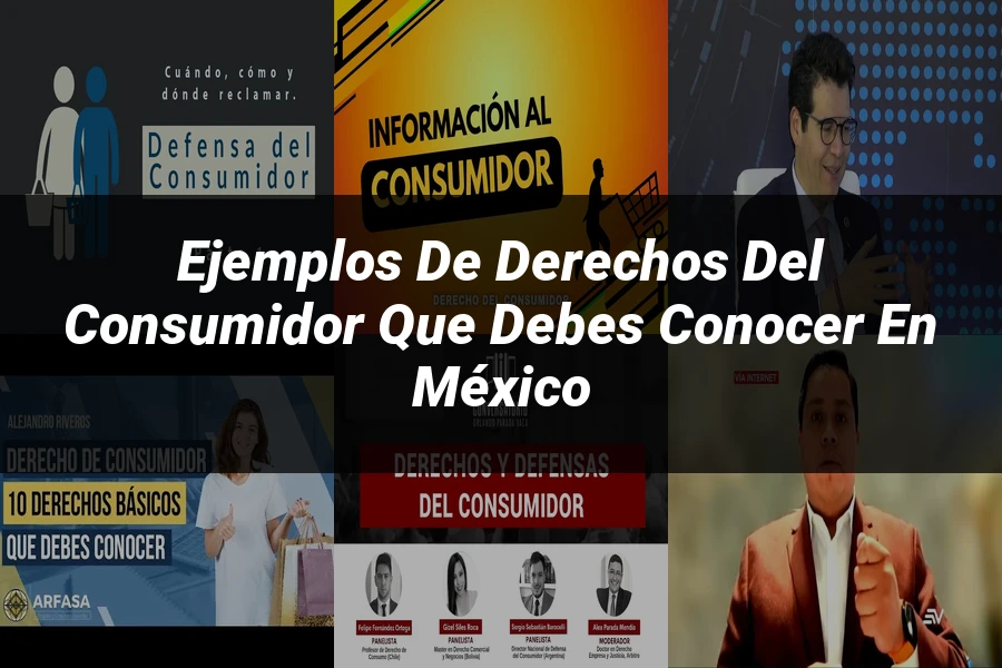 "Ejemplos de derechos del consumidor que debes conocer en México"